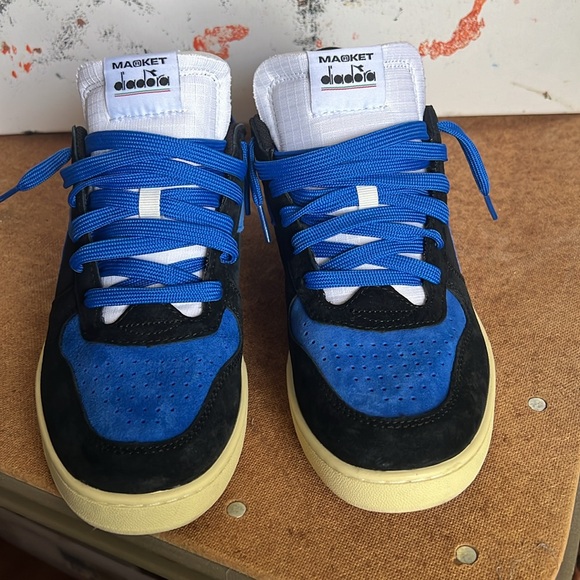 Diadora X Men Magic Basket Low Storm Black Blue - Picture 4 of 10